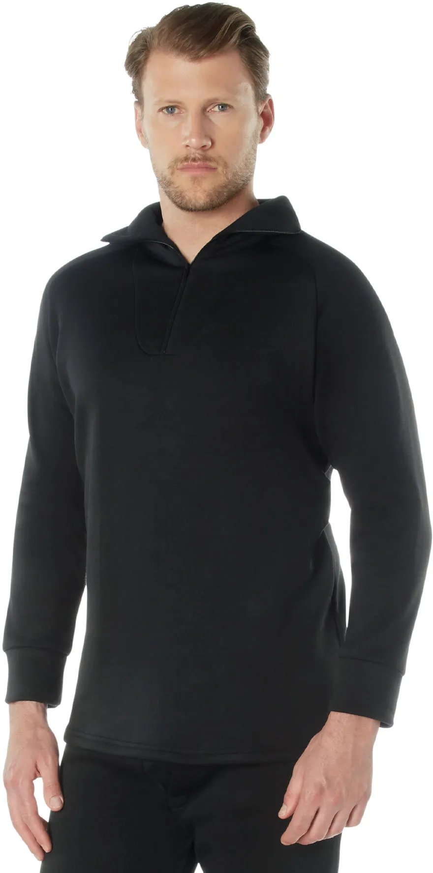 Black - ECWCS Poly Underwear Zip-Collar Shirt
