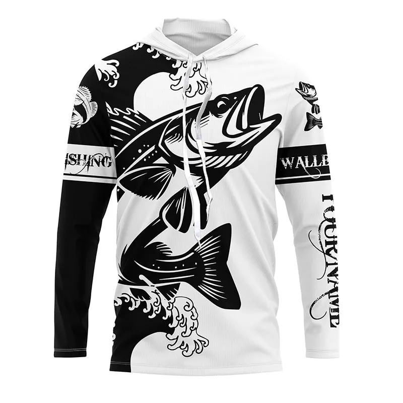 Black Walleye fishing tattoo Custom name Long sleeve, Long Sleeve Hooded NPQ928