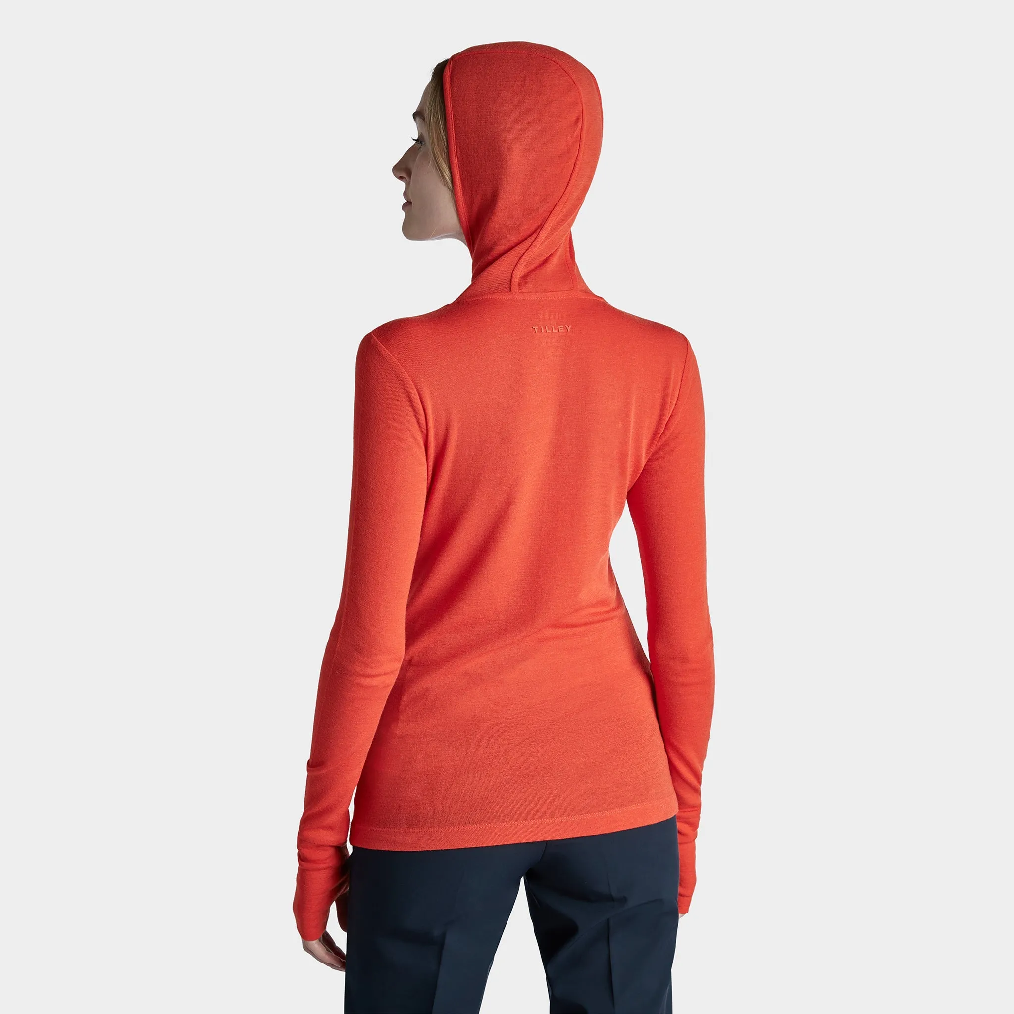 Merino Rib Hooded Shirt