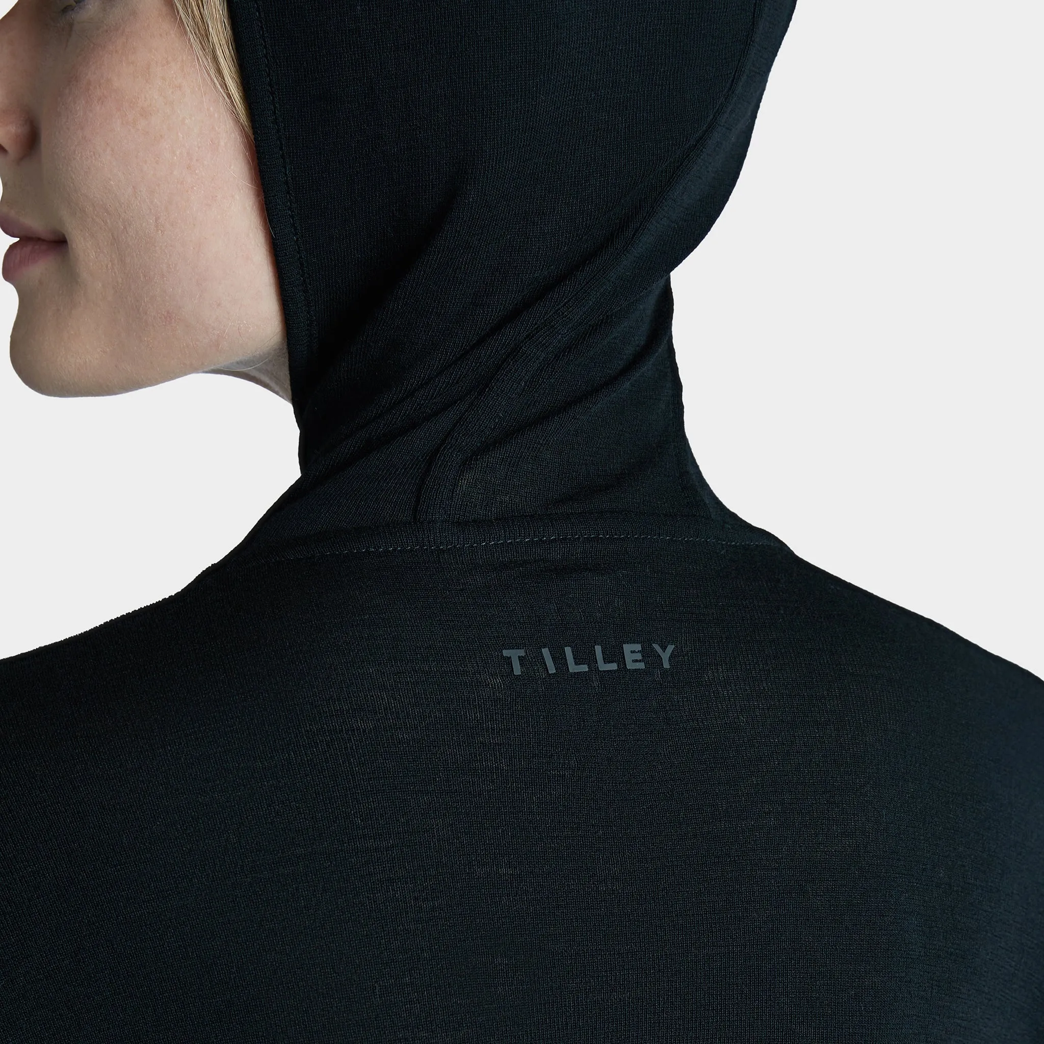 Merino Rib Hooded Shirt