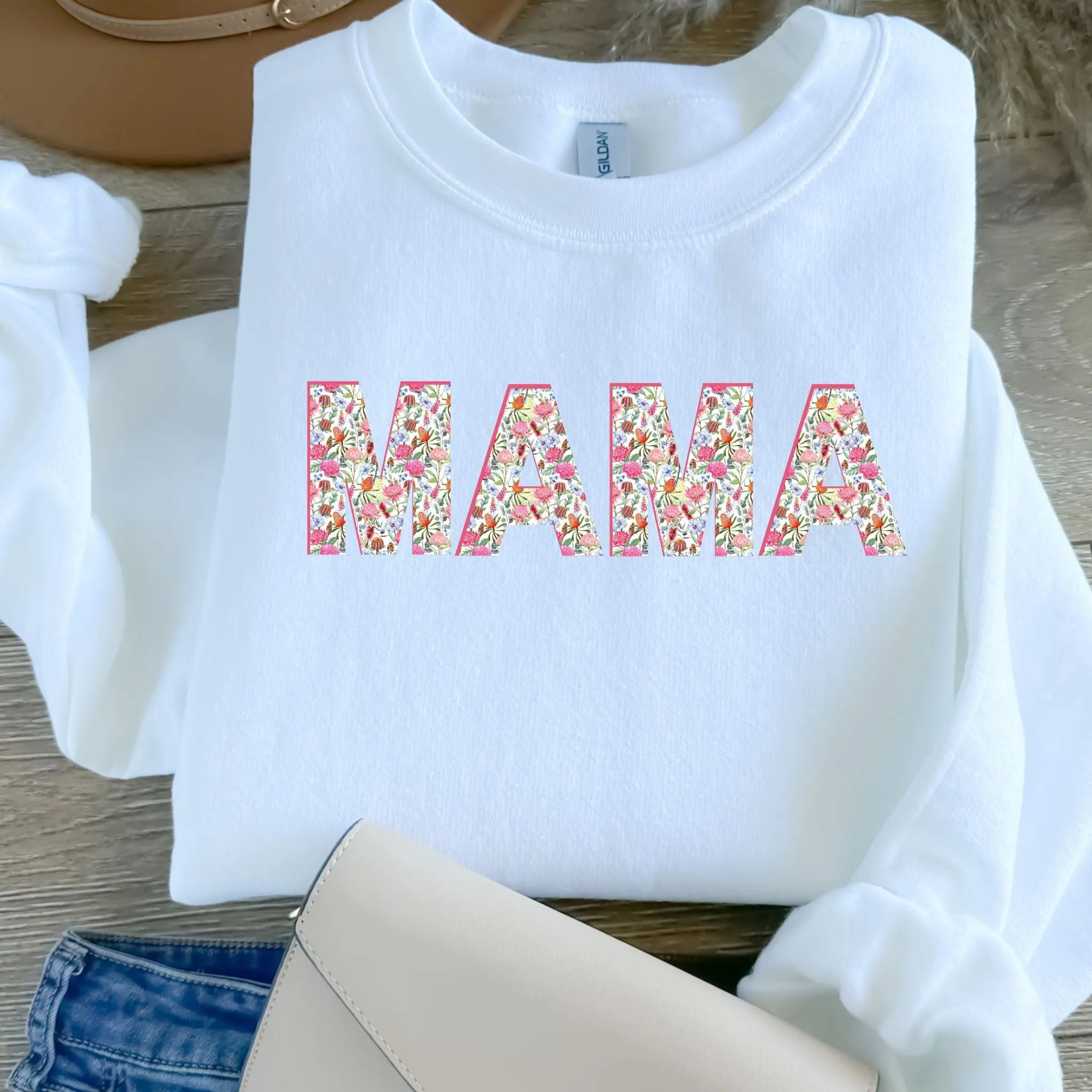 Sweet Floral Mama Graphic Sweatshirt